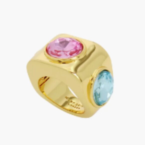 Kurt Geiger Jewelry - KURT GEIGER LONDON Triple Crystal Cocktail Ring Size 8